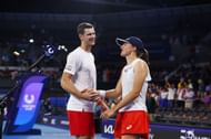 Hubert Hurkacz and Iga Swiatek at the 2023 United Cup.